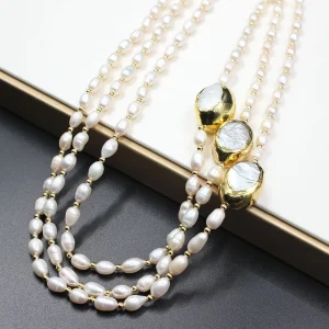 Collier de perles de culture d'eau douce