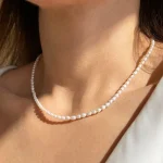 collier de perles en acier inoxydable