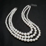 bijou tour de cou perles