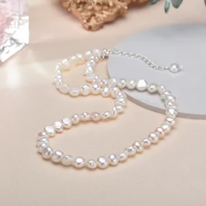 Collier de perles d'eau douce de 5 à 6 mm