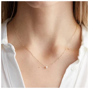 collier pendentif à perle unique