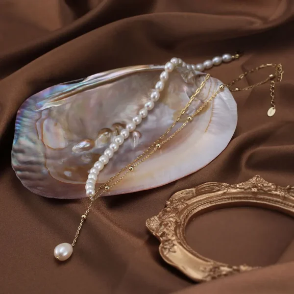 Collier en argent perle d'eau douce